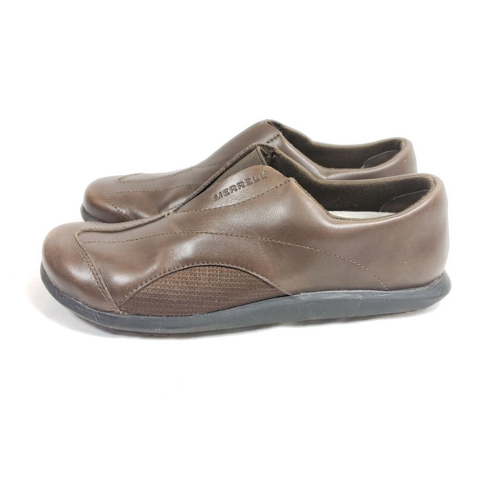 Merrell Quest Flex Slip On Shoes Women's Size 6.5/37 Brown Leather - Picture 5 of 8